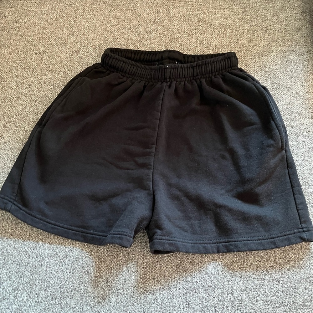 Black Small Princess Polly Sweat Shorts